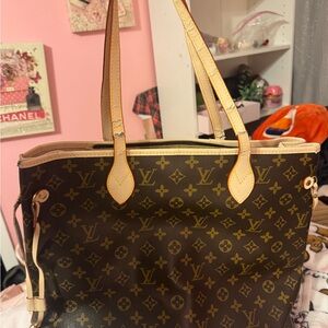Brown Monogram Tote Bag